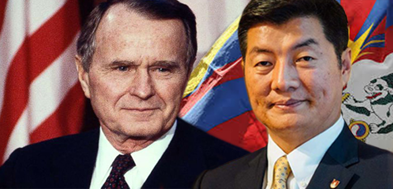 司政洛桑森格致函哀悼美国前总统乔治H. W.布什辞世